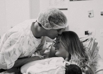 Nikolas com a esposa, Lívia Orletti -  (crédito: Reprodução/Redes sociais)