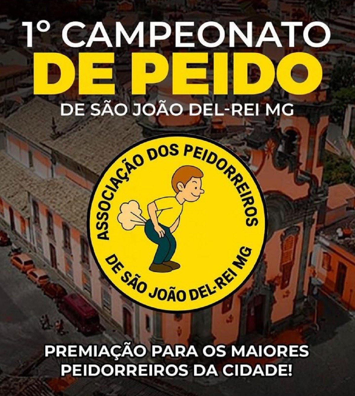Divulgação de "campeonato de peido" é apenas uma piada