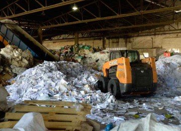 Em relação ao papel, o índice de reciclagem chega perto de 70%, principalmente no papelão  -  (crédito: Túlio Santos/EM/D.A.Press. 27/3/25)