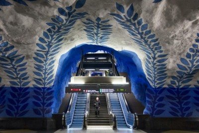 6 estações de metrô pelo mundo que são verdadeiras obras de arte -  (crédito: 6 estações de metrô pelo mundo que são verdadeiras obras de arte)