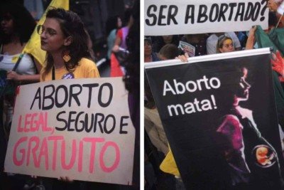 Tema controverso, o aborto é um direito da mulher que envolve religiões e ideologias  -  (crédito: AFP/REPRODUÇÃO)
