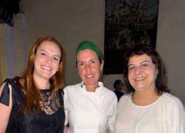As Chefs Sofia Marinho e Morena Leite com Patrícia Soutto Mayor -  (crédito: Isabela Teixeira da Costa/EM/D.A Press)