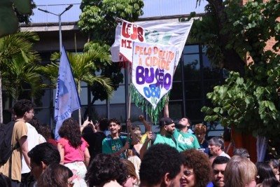 Apoiadores da Tarifa Zero em Belo Horizonte -  (crédito: Gladyston Rodrigues/EM/D.A. Press)