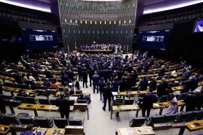 Plenário da Câmara dos Deputados, que trocou as 'pautas tóxicas' por projetos de apelo popular -  (crédito: Cleia Viana / Câmara dos Deputados - 1/2/21)