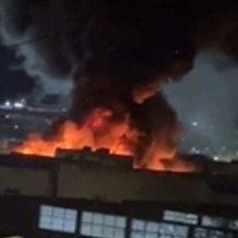 MG: fábrica de calçados é tomada pelo fogo em Nova Serrana; veja vídeo - Divulgação/Corpo de Bombeiros