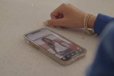 Cópia de tela de uma das contas deepfake no Instagram -  (crédito: Instagram)