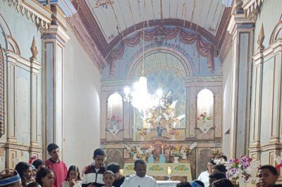 O estranhamento é que a festa foi cancelada por aglomeração de animais e pessoas, mas os animais em questão são feitos de madeira  -  (crédito: Divulgação)