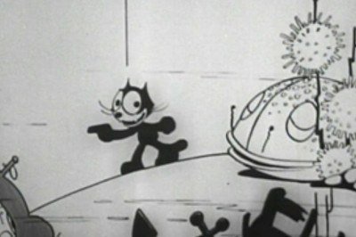 O Gato Félix, considerado o pioneiro do cinema de animação, teve a primeira imagem transmitida na TV, há quase 106 anos ,  em 9 de novembro de 1919. -  (crédito: Reprodução/ O Gato Félix)