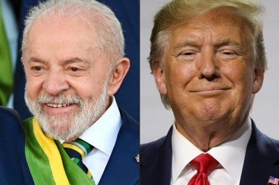 Presidente do Brasil, Lula, e presidente dos Estados Unidos, Donald Trump -  (crédito: Evaristo Sa and Ludovic MARIN / AFP))