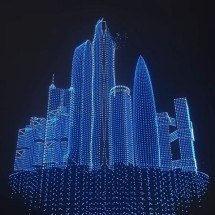 China é recordista mundial em espetáculo de drones com luz e sincronia - reprodução/Guinness World Records
