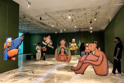 Obras da mostra 'D'água' ocupam as galerias Genesco Murta e Arlinda Corrêa Lima e são extensão do projeto Arte nas Águas de Minas, que passou por diversas cidades do estado -  (crédito: Natália Hare/divulgação)