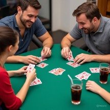 Jogos em mesa e tabuleiro preservam a tradição com diversão e simplicidade - Imagem gerada por i.a 