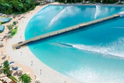 A cidade de Maricá, no Rio de Janeiro, deve receber em breve a instalação da segunda piscina de ondas no estado. -  (crédito: Reprodução)