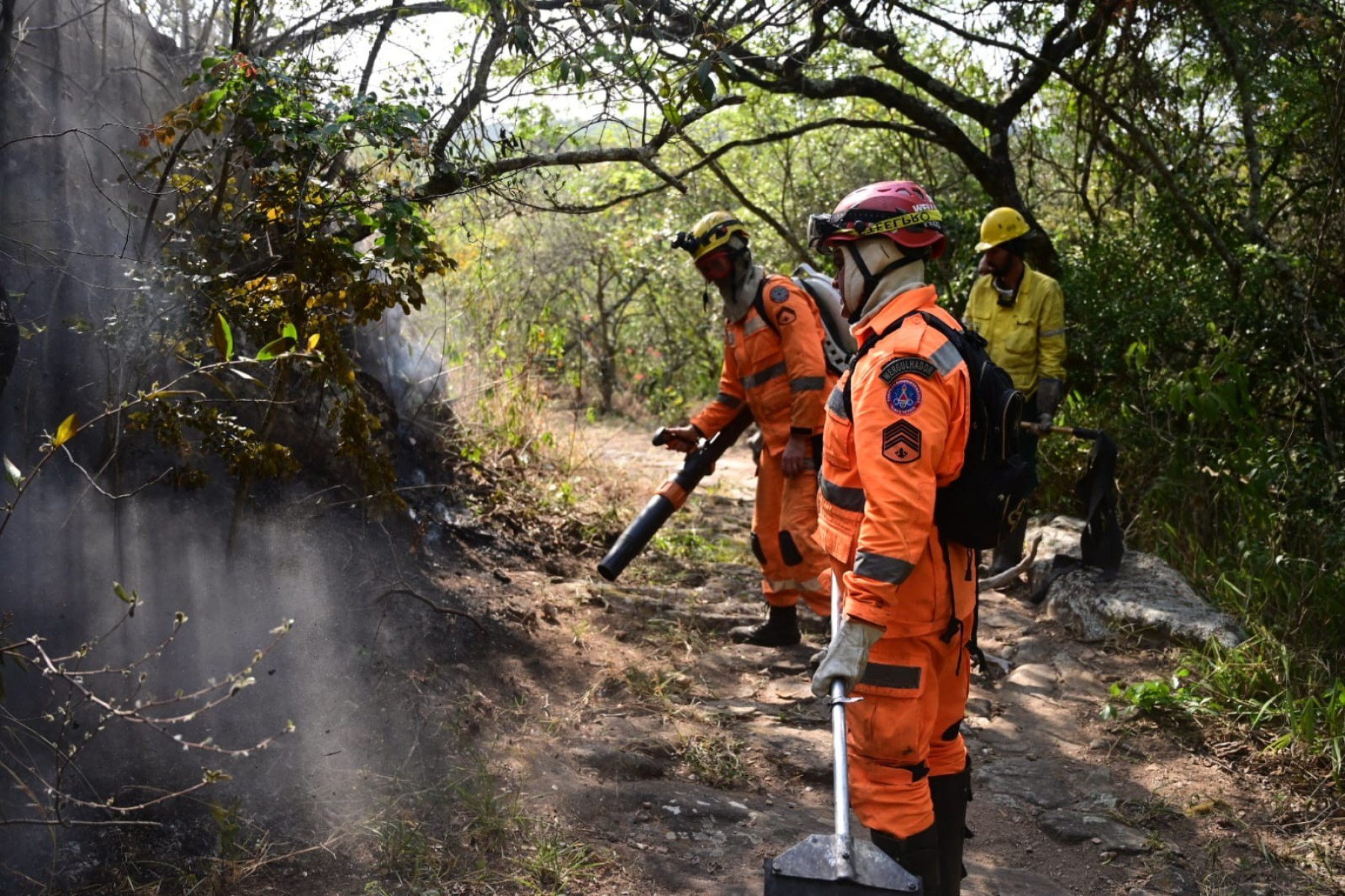 Combate ao Incêndio irá para o quarto dia-Leandro Couri/EM/D.A Press
