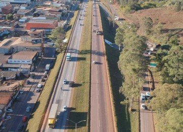 Rodovia terá câmeras que monitorarão imprudências no trânsito -  (crédito:  Mateus Parreiras/EM/D.A.Press)