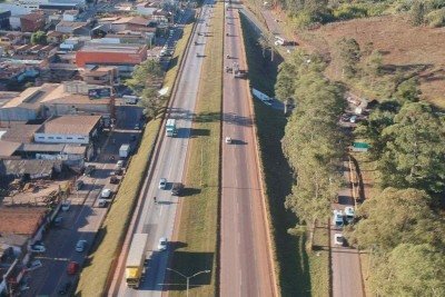 Rodovia terá câmeras que monitorarão imprudências no trânsito -  (crédito:  Mateus Parreiras/EM/D.A.Press)