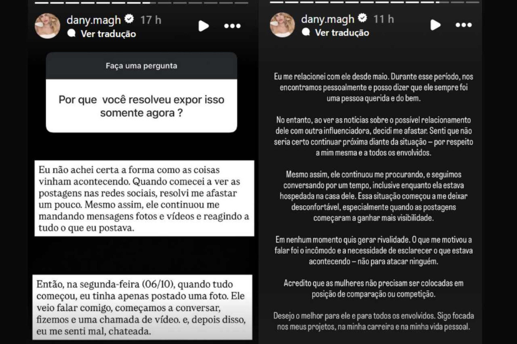 Como Virginia e pivô de seu término com Vini Jr. reagiram ao pronunciamento do jogador