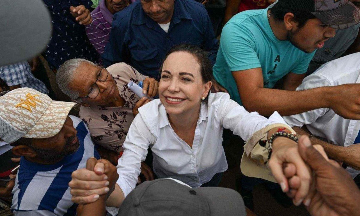 Corina Machado tornou-se uma das lideranças mais radicais da oposição - (crédito: Getty Images)