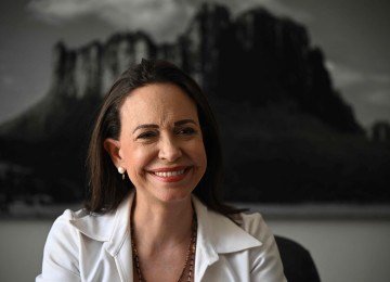 María Corina Machado é um dos principais nomes da oposição a Maduro -  (crédito: Federico PARRA / AFP)