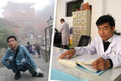 O Dr. Li Chuangye escalou todas as cinco Montanhas Sagradas da China e o Monte Huangshan, além da Grande Muralha da China -  (crédito: Dr Li Chuangye)