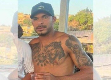 Luiz Gustavo tem tatuagens pelo corpo e estava desaparecido no leito do Ribeirão Arrudas desde a madrugada de quarta-feira (8) -  (crédito: Redes Sociais/Reprodução)