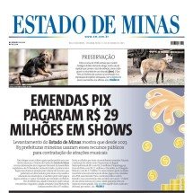 Confira a capa do Estado de Minas do dia 13/10/2025