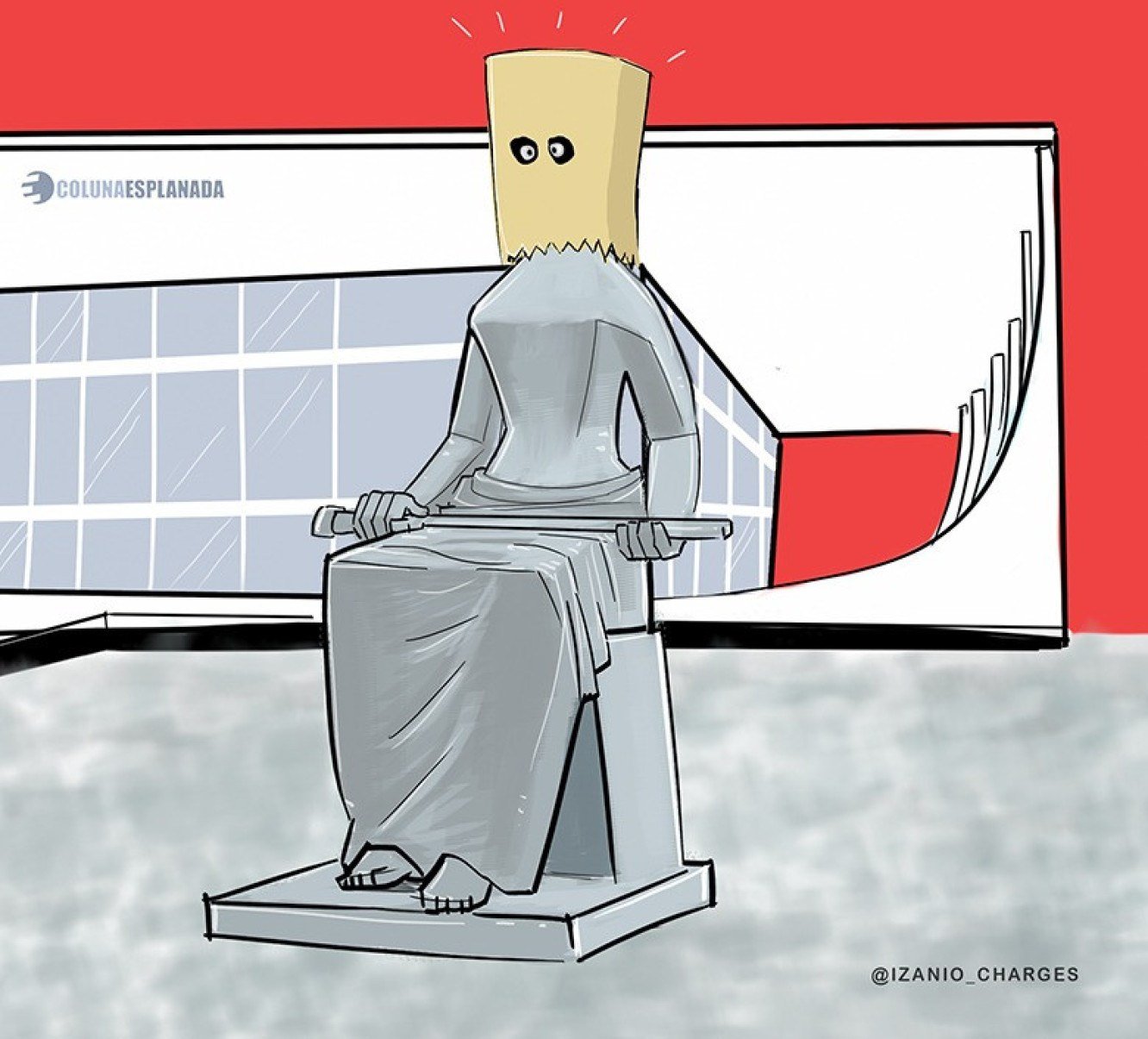 Charge por @izanio_charges -  (crédito: @izanio_charges)