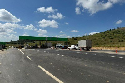 Cobrança do pedágio foi autorizada pelo município de Pirapetinga, em 2024 -  (crédito: CRP Concessionária/Divulgação)
