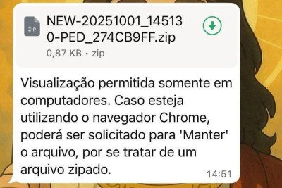 Alerta na rede social X sobre malware no whatsapp -  (crédito: Reprodução/X)