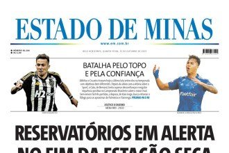 Confira a capa do Estado de Minas do dia 15/10/2025