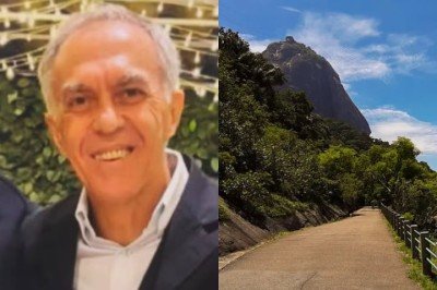 As buscas pelo professor universitário aposentado que desapareceu enquanto fazia uma trilha no Morro Pão de Açúcar, no Rio, foram retomadas nesta terça-feira, 14 de outubro. -  (crédito: Montagem/Reproduc?a?o/Divulgac?a?o)
