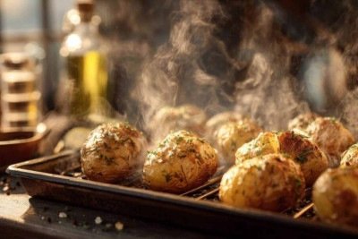 Receita de batatas assadas que ficam mais crocantes que frita e sem gordura -  (crédito: Tupi)