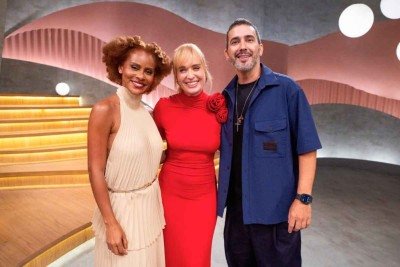 Em 'Angélica ao vivo', apresentadora quer 'verdade, frescor e leveza'; Aline Wirley, ex-rouge,  estará à frente da banda do programa; e André Marques vai cozinhar para os convidados  -  (crédito: GLOBO/DIVULGAÇÃO)