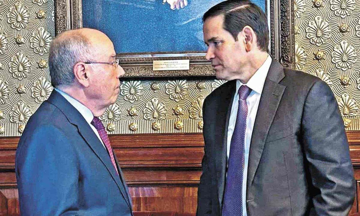Mauro Vieira e Marco Rubio se reuniram para iniciar negociações - (crédito: Embaixada do Brasil/Divulgação) Mauro Vieira e Marco Rubio se reuniram para iniciar negociações - (crédito: Embaixada do Brasil/Divulgação)