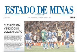 CONFIRA A CAPA DO ESTADO DE MINAS DO DIA 16/10/2025