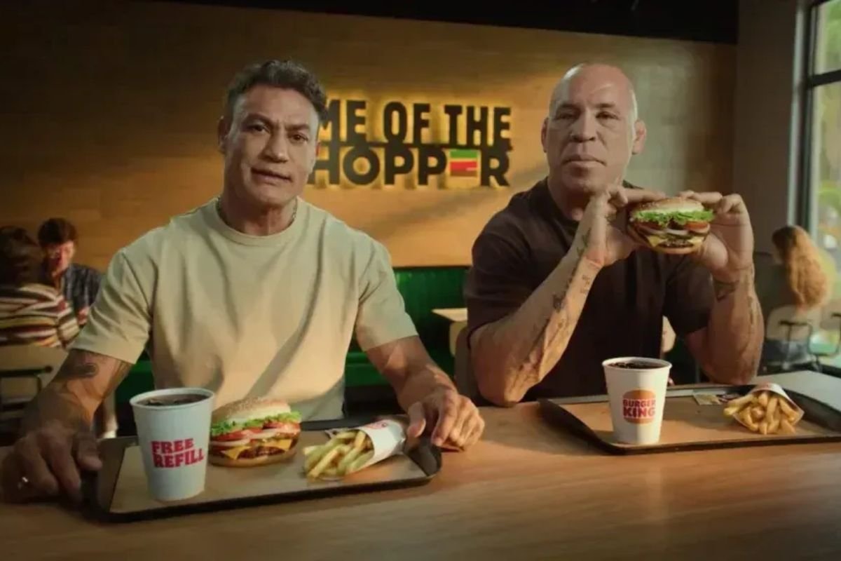 Do ringue ao fast food: Popó e Wanderlei Silva selam a paz em campanha - Reprodu&ccedil;&atilde;o Burger King 