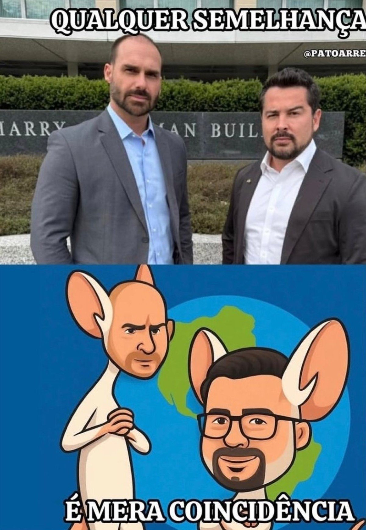 Internautas zombam de Eduardo Bolsonaro e Paulo Figueiredo-Reprodução/Redes sociais