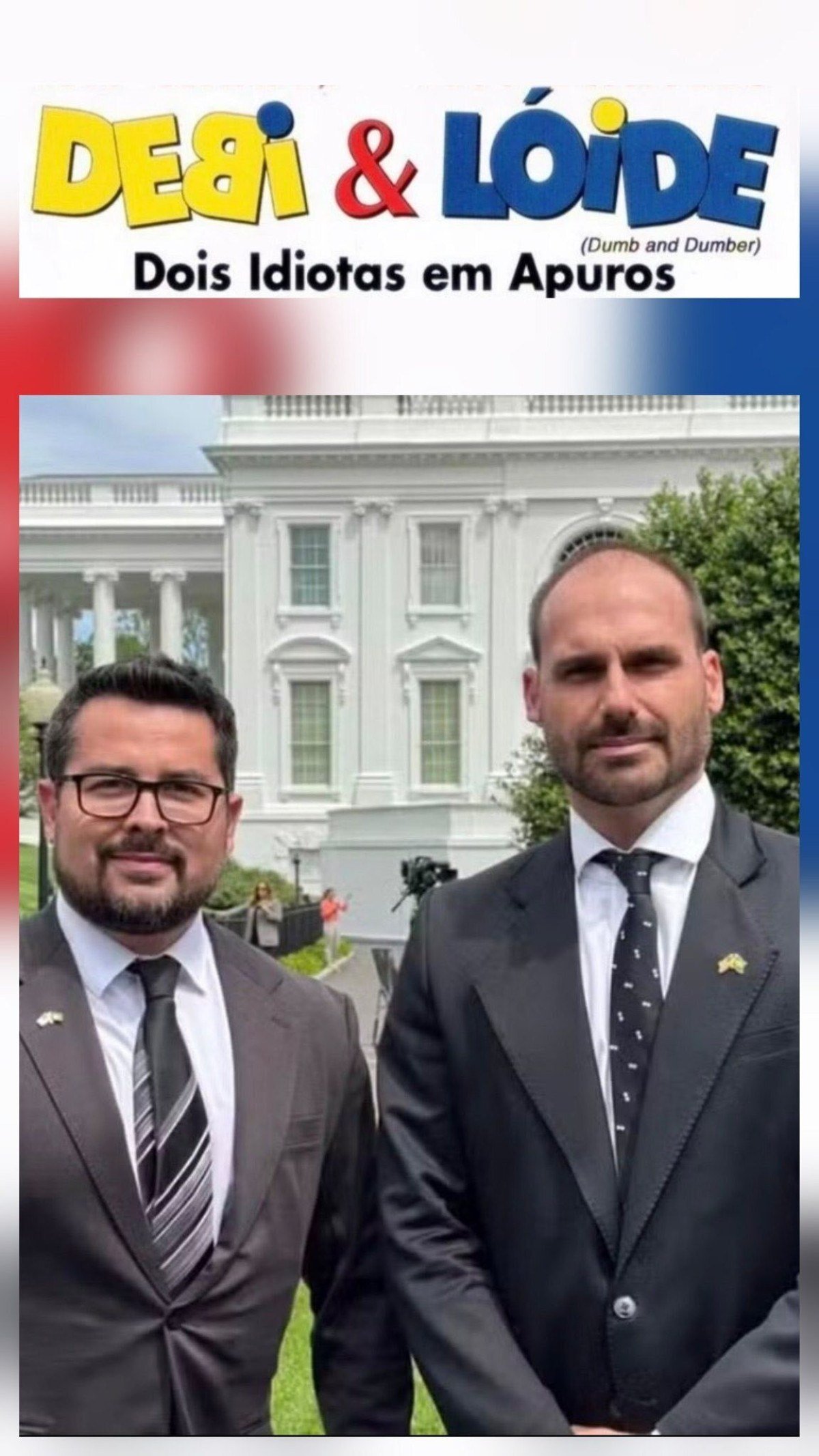Internautas zombam de Eduardo Bolsonaro e Paulo Figueiredo-Reprodução/Redes sociais