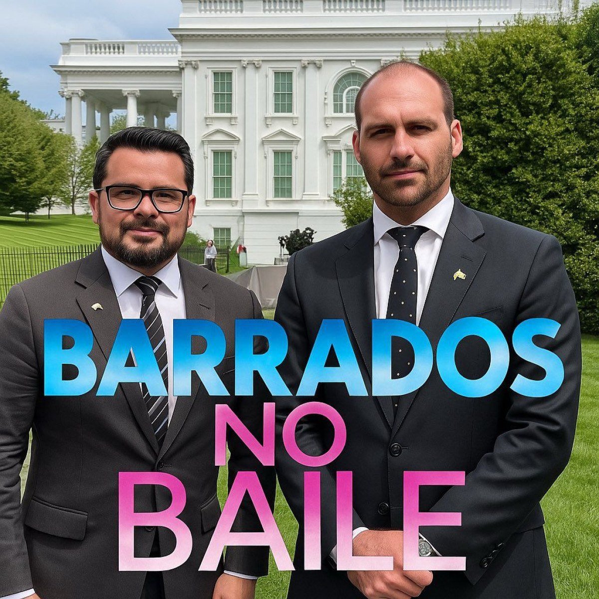 Internautas zombam de Eduardo Bolsonaro e Paulo Figueiredo-Reprodução/Redes sociais