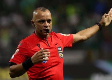 O árbitro Wilton Pereira Sampaio -  (crédito: Cesar Greco/Palmeiras)