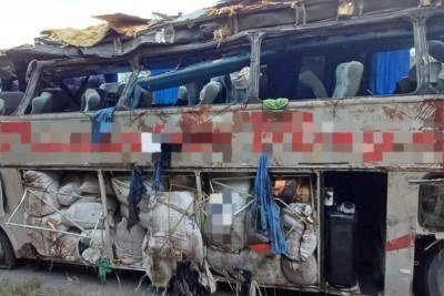 &Ocirc;nibus envolvido em acidente em Pernambuco retornava para Brumado (BA) -  (crédito: redes sociais/divulga&ccedil;ao)