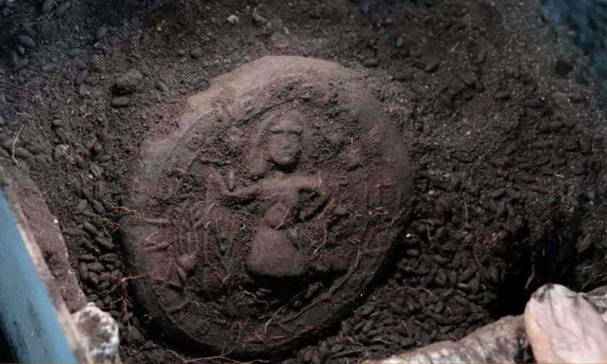 Pão com ilustração de Cristo