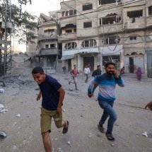 Trump afirma que Hamas será "erradicado" se violar acordo de trégua - Eyad BABA / AFP