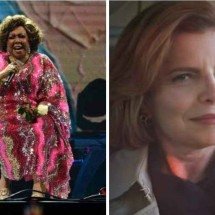 Alcione confirma fama de noveleira e critica ‘Vale Tudo’: ‘Achei xoxo’ - AFP / Reprodução / TV Globo