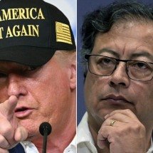 Trump acusa Petro de ser 'líder de tráfico' e ameaça intervir na Colômbia - Mandel NGAN and Joaquin SARMIENTO / AFP