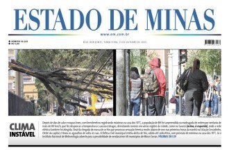 CONFIRA A CAPA DO ESTADO DE MINAS DO DIA 21/10/2025