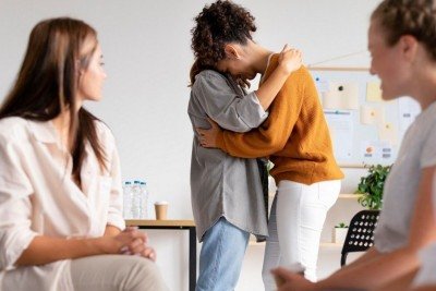 O suporte emocional não substitui a terapia, mas ajuda a pessoa a não se sentir sozinha -  (crédito: Freepik)