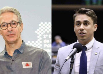 Romeu Zema (Novo), governador de Minas Gerais, e Nikolas Ferreira (PL-MG), deputado federal -  (crédito: Cristiano Machado / Imprensa MG e Kayo Magalh&atilde;es / C&acirc;mara dos Deputados)