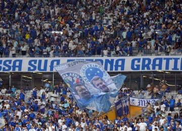 A torcida celeste vem comparecendo em grande número ao Mineirão e está na expectativa de ver o Cruzeiro de volta à Libertadores -  (crédito: Gladyston Rodrigues/EM/D.A. Press)