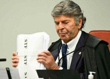 Na contramão da maioria, Fux defendeu a improcedência da acusação e a absolvição de todos os réus. -  (crédito: Evaristo Sa/AFP – 11/9/25)